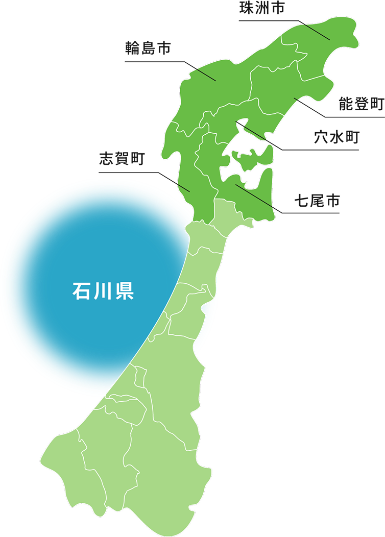 石川県の地図